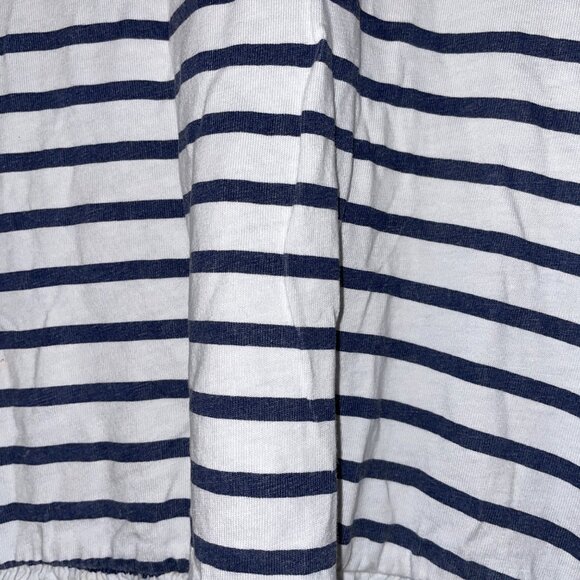 Mini Boden Girls Striped Long-Sleeve Dress With Multicolor Chevron Detail Size 8 - Picture 3 of 6